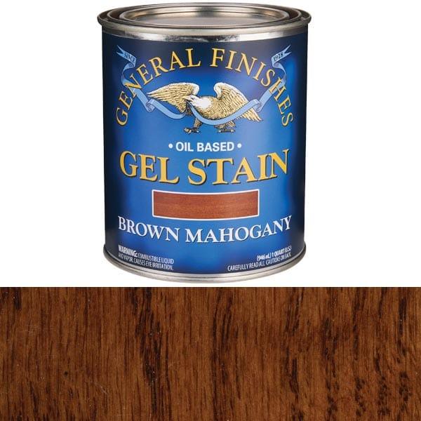 Gel Stain - Oil Based - Color:Brown Mahogany - Size:1 Quart